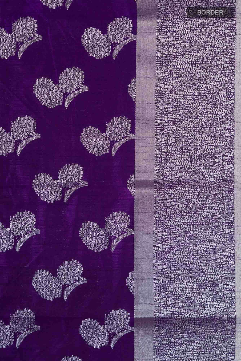 Violet Blended Art Silk Saree