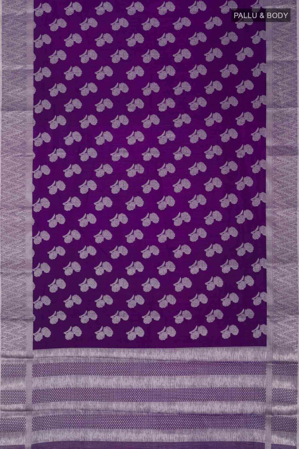 Violet Blended Art Silk Saree