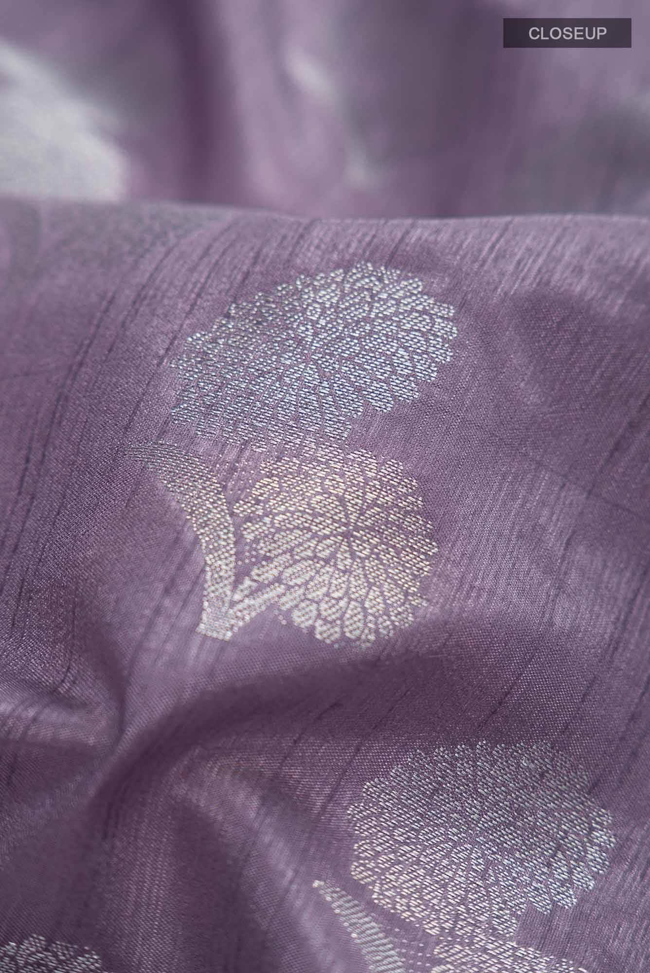 Lavender Blended Art Silk Saree