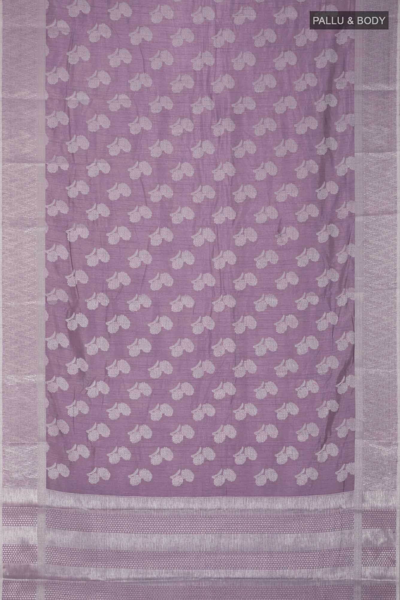 Lavender Blended Art Silk Saree