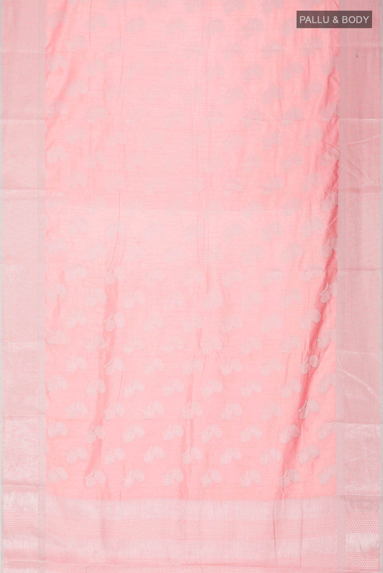 Peach Blended Art Silk Saree