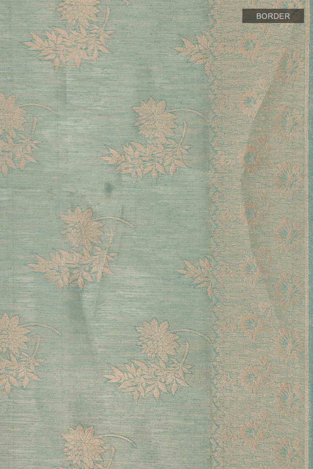 Green Blended Tussar Silk Saree