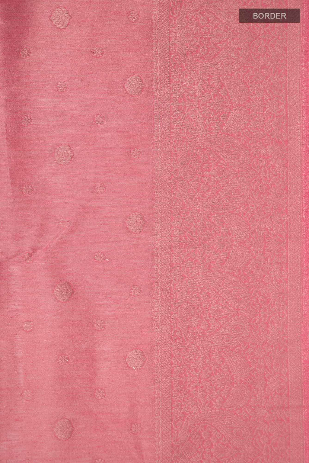 Pink Blended Tussar Silk Saree