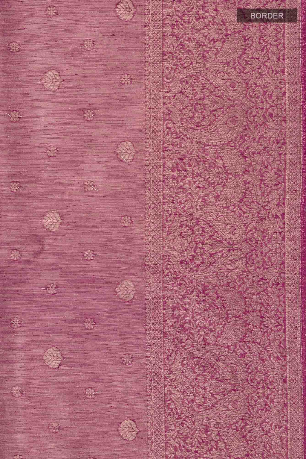 Maroon Blended Tussar Silk Saree
