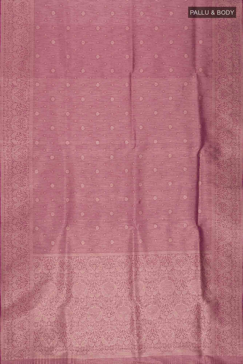 Maroon Blended Tussar Silk Saree