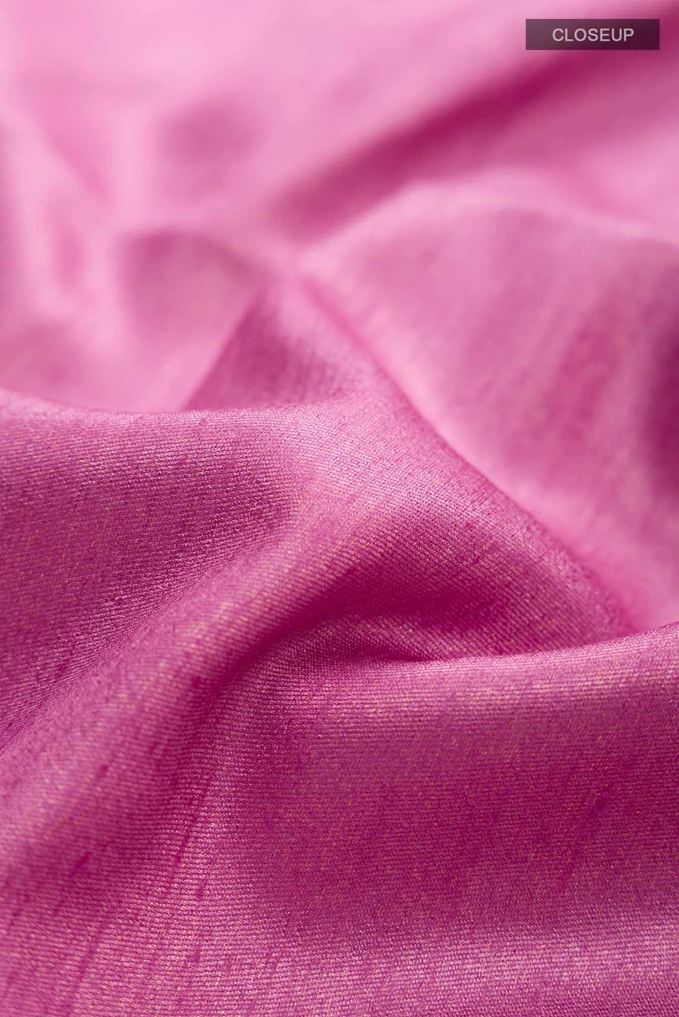 Purple Blended Tussar Silk Saree