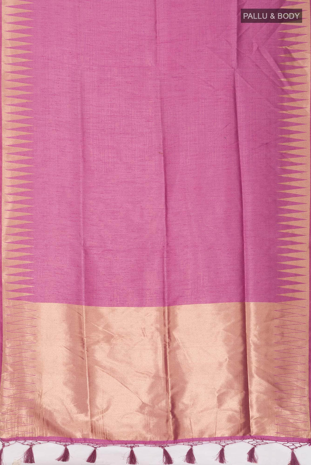 Purple Blended Tussar Silk Saree