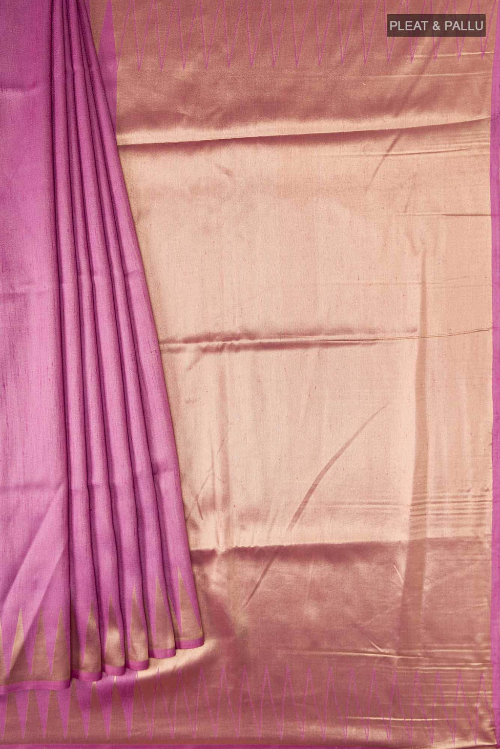 Purple Blended Tussar Silk Saree