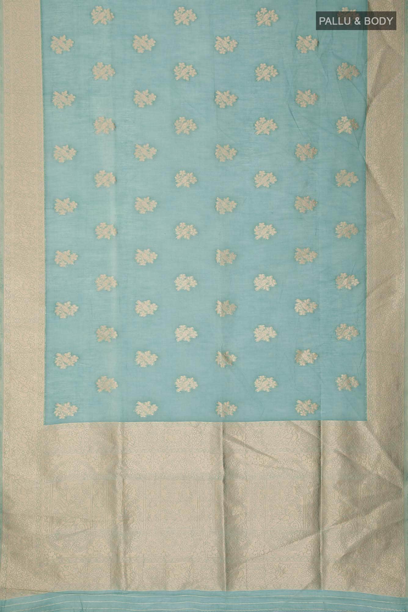 Green Blended Silk Cotton Saree