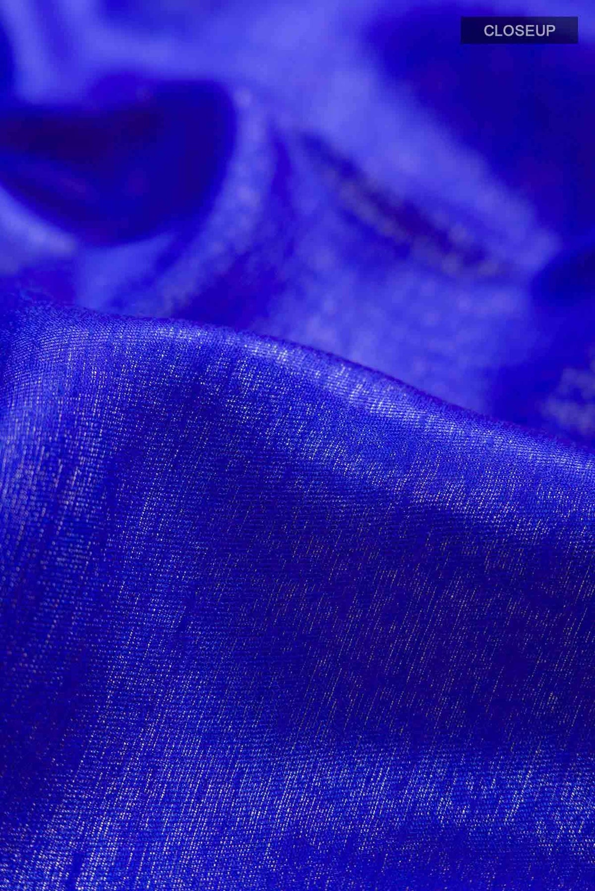 Blue Blended Tussar Silk Saree