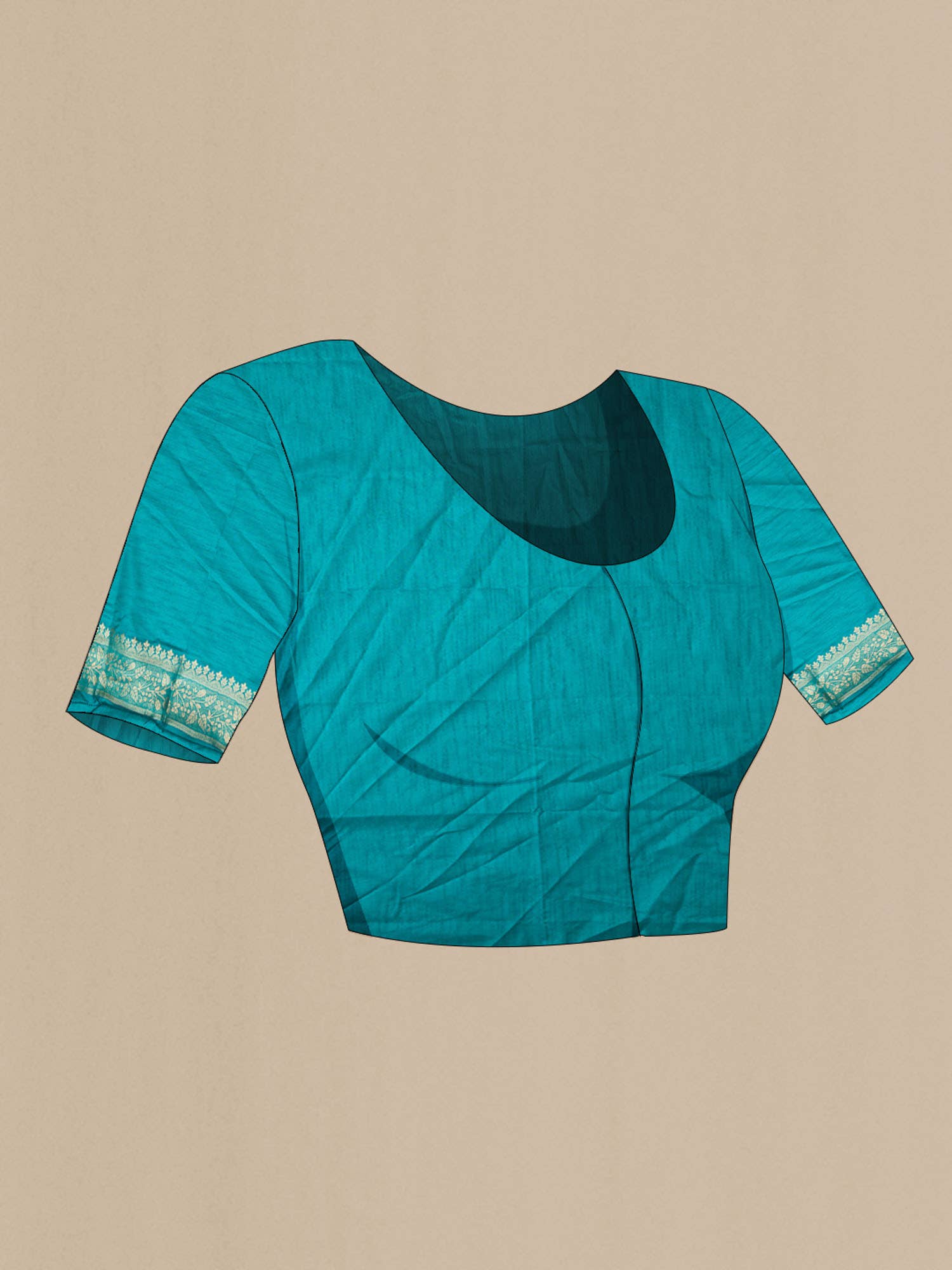 Green Blended Tussar Silk Saree