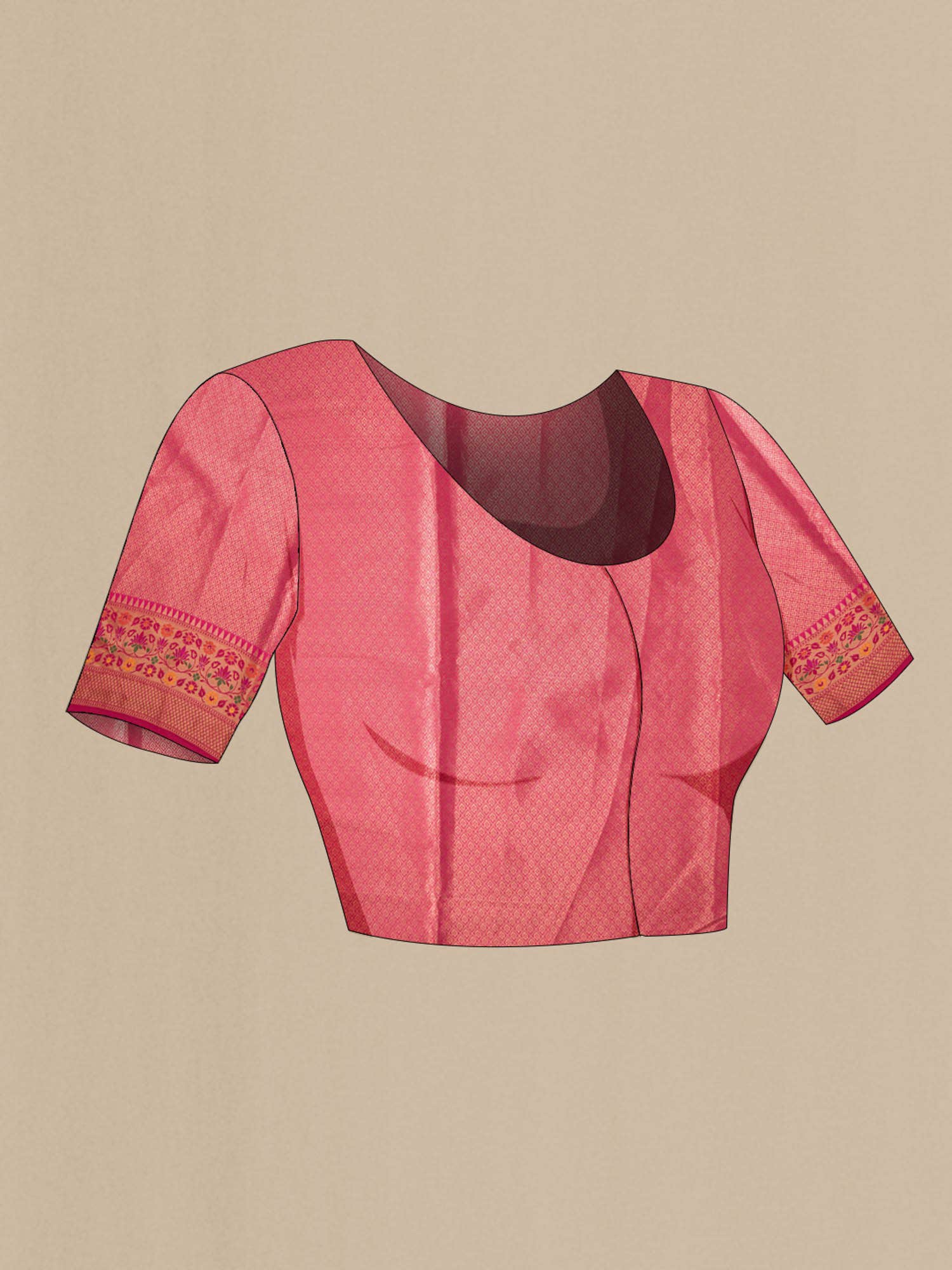 Pink Blended Banarasi Silk Cotton Saree