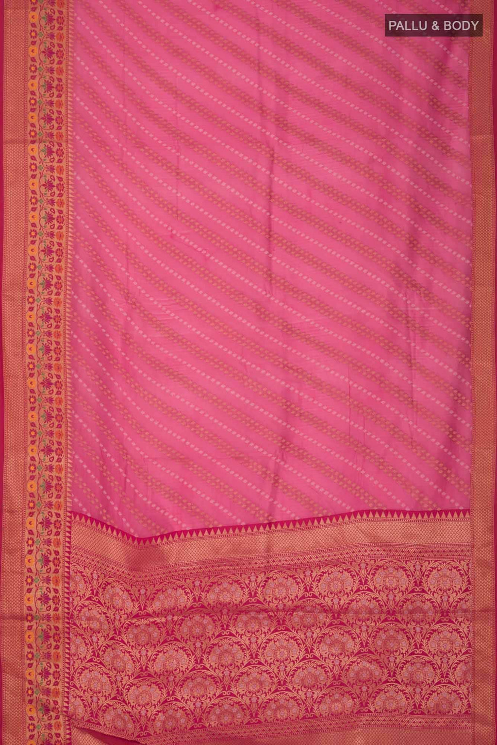 Pink Blended Banarasi Silk Cotton Saree