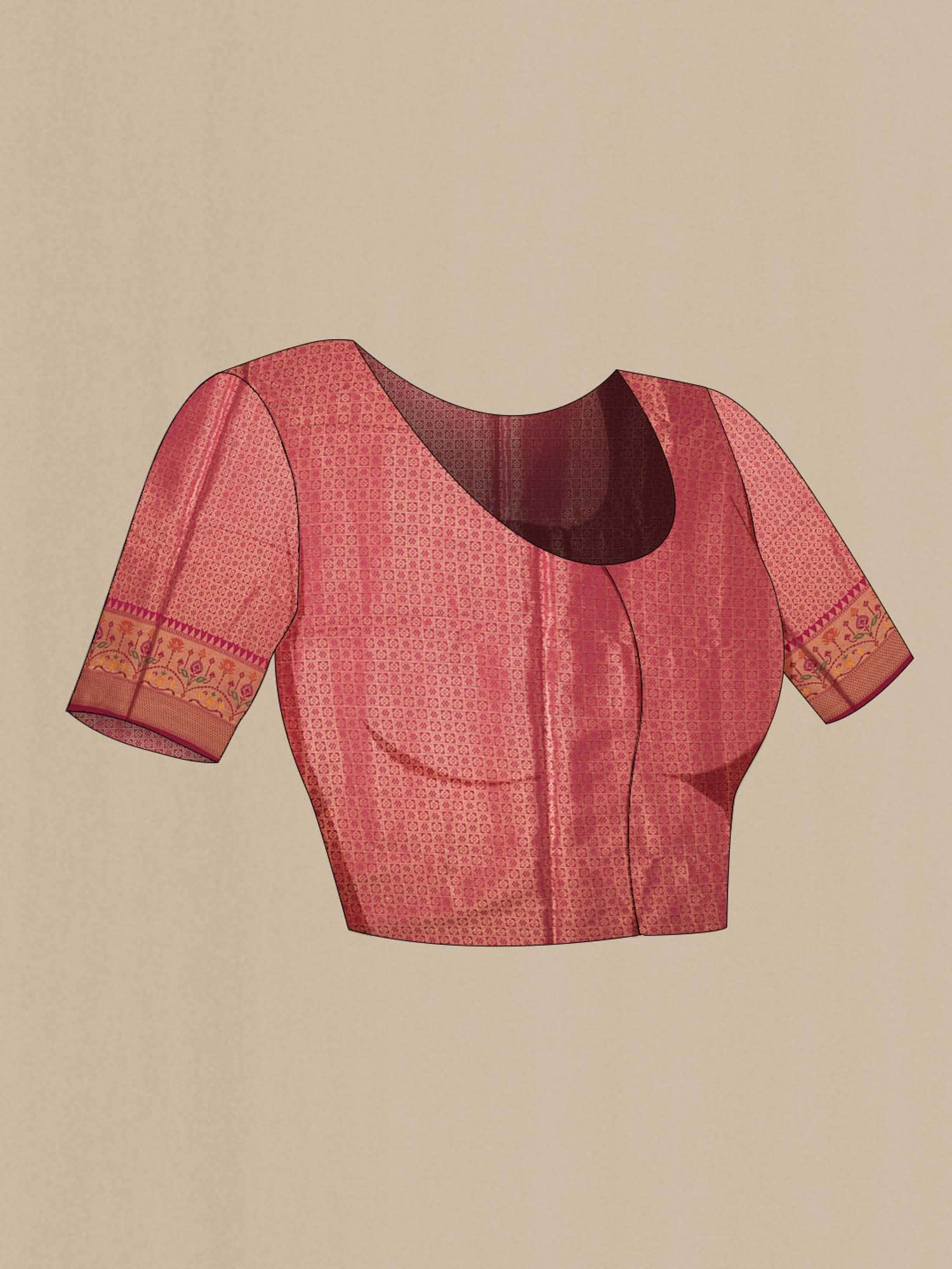 Pink Blended Banarasi Silk Cotton Saree