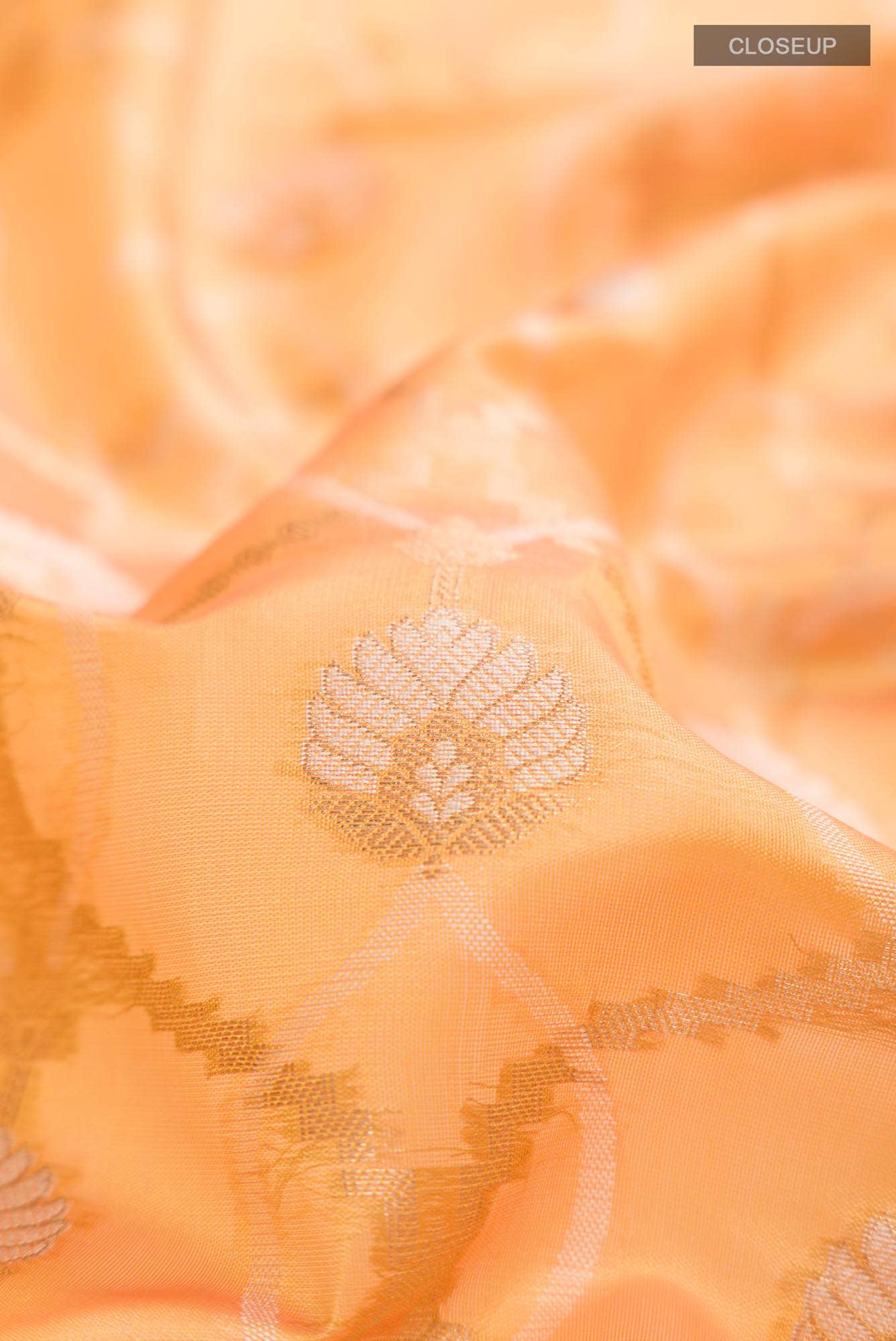 Yellow Blended Banarasi Silk Cotton Saree