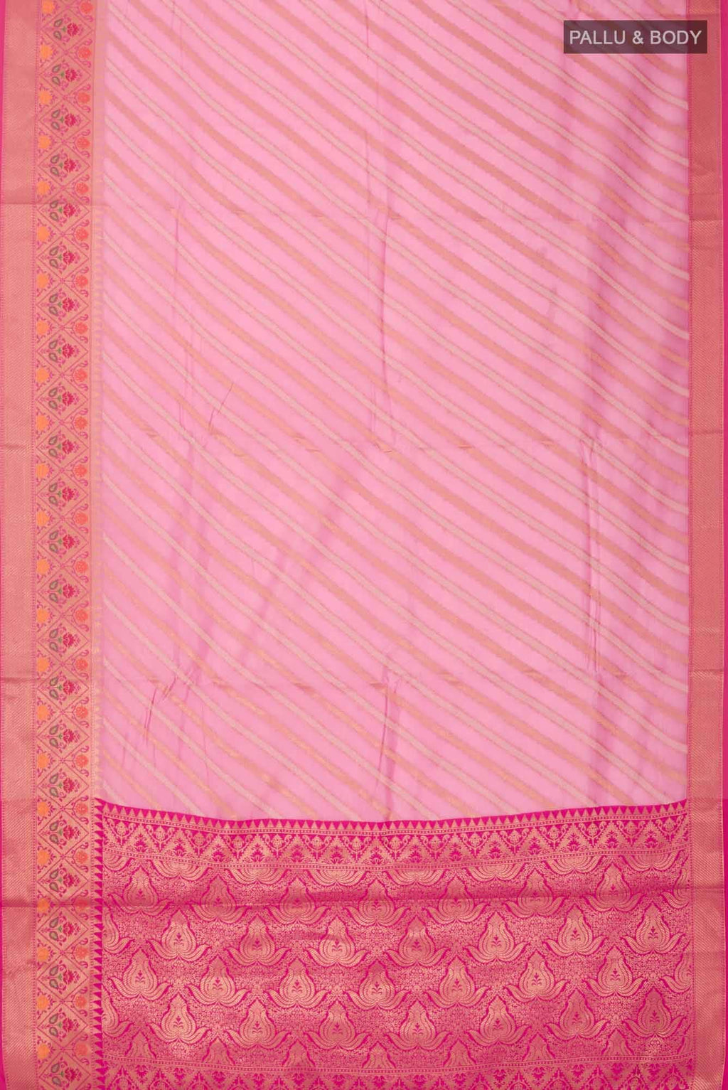 Pink Blended Banarasi Silk Cotton Saree
