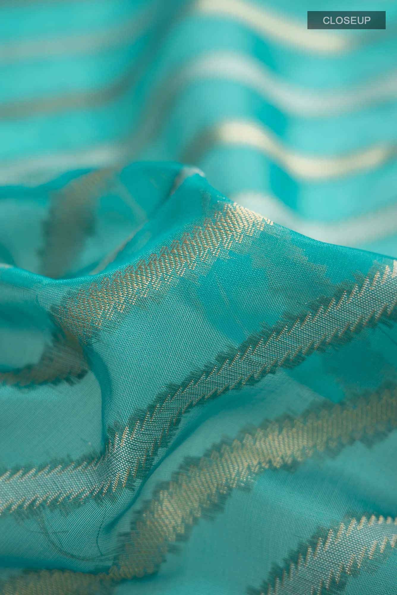Green Blended Silk Cotton Saree