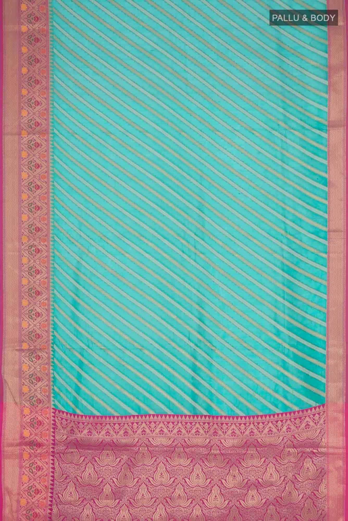 Green Blended Silk Cotton Saree