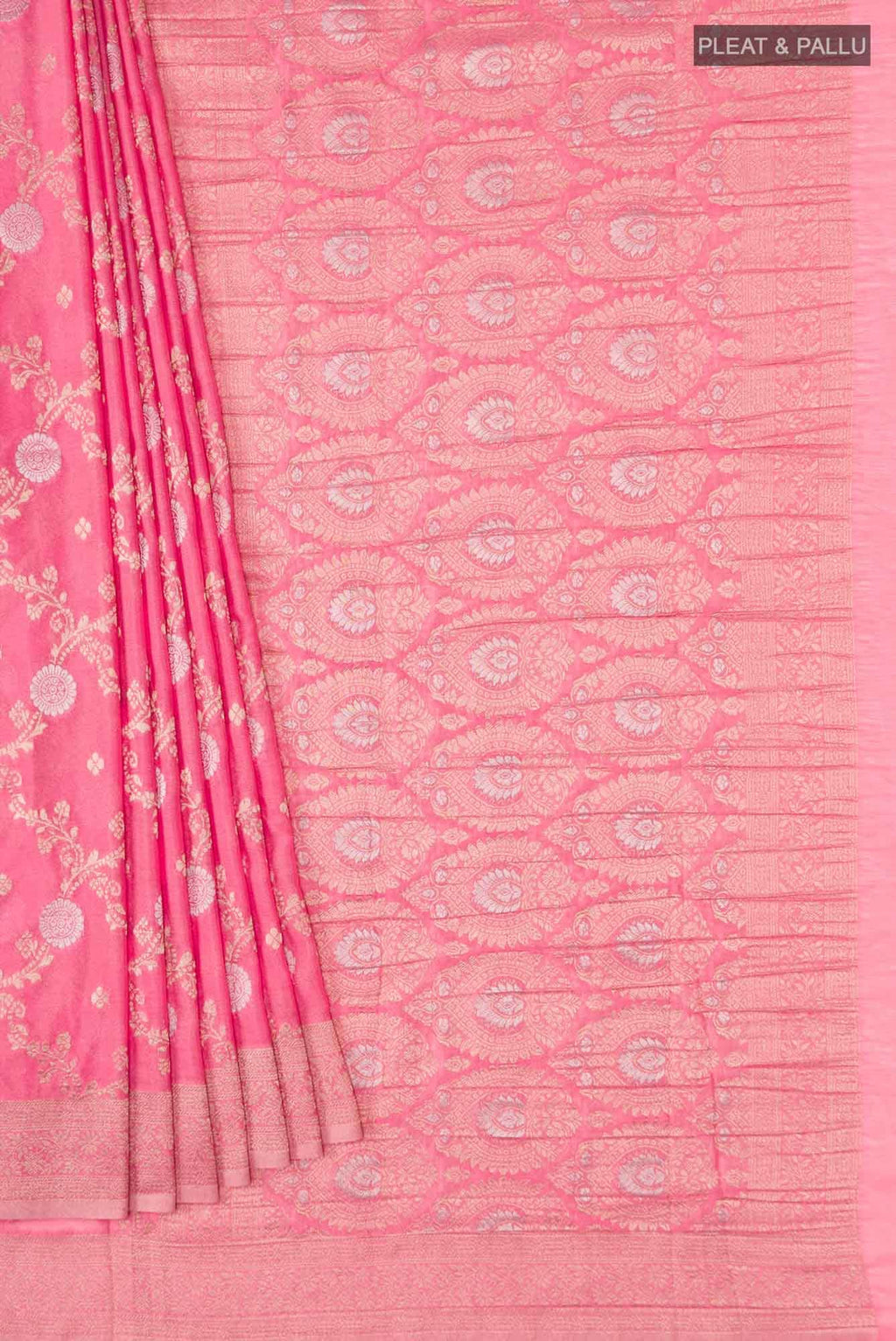 Coral Blended Crepe Saree