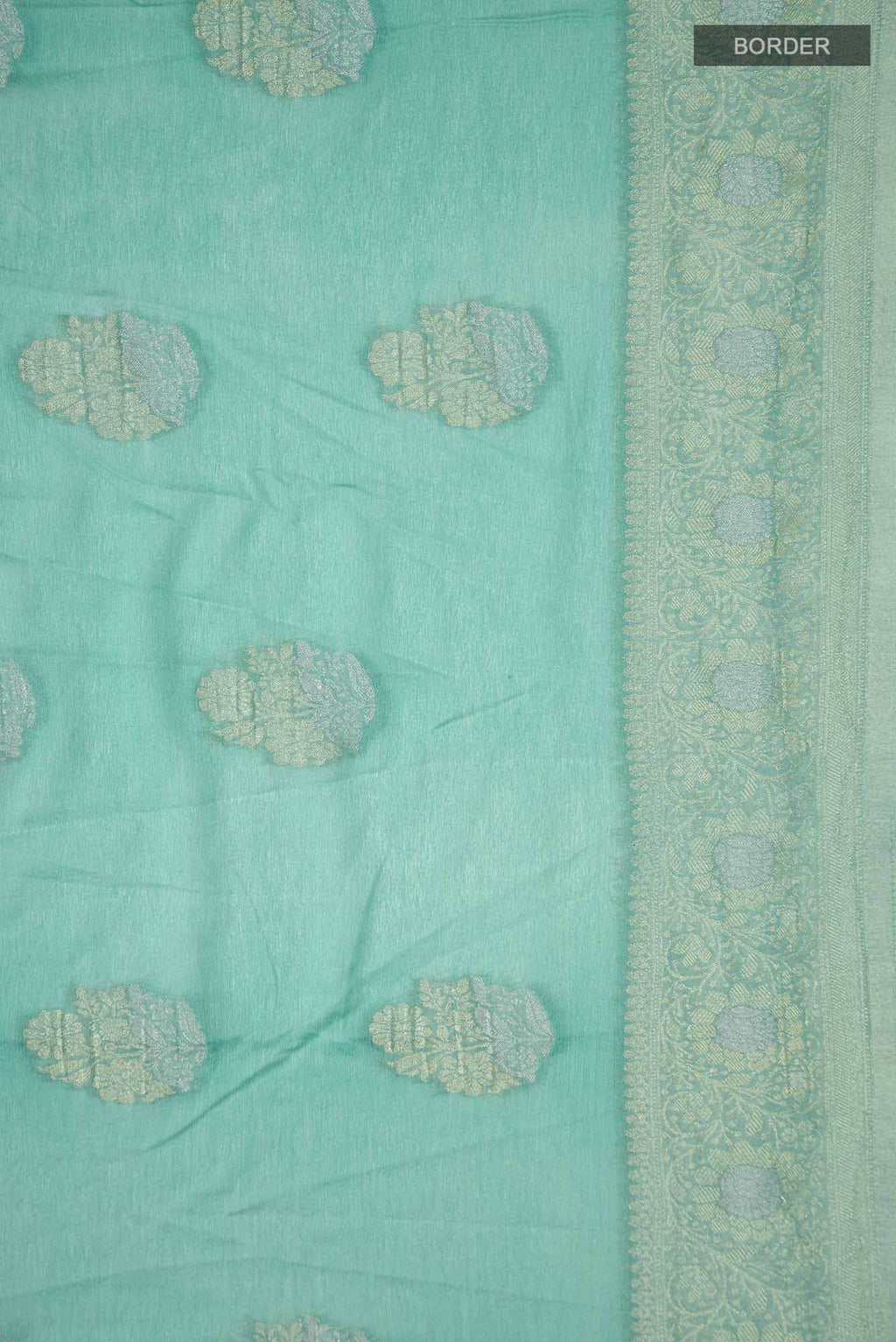 Green Blended Georgette Saree
