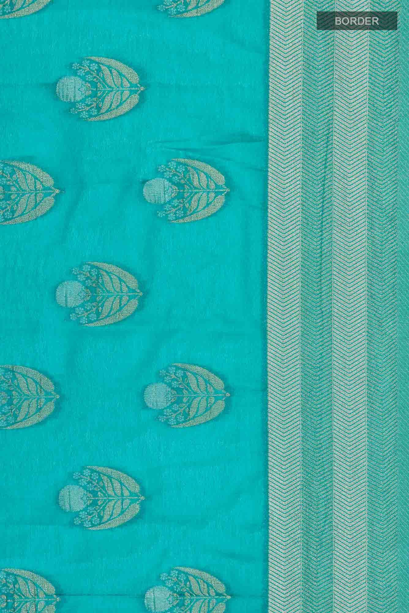 Green Blended Chiffon Saree