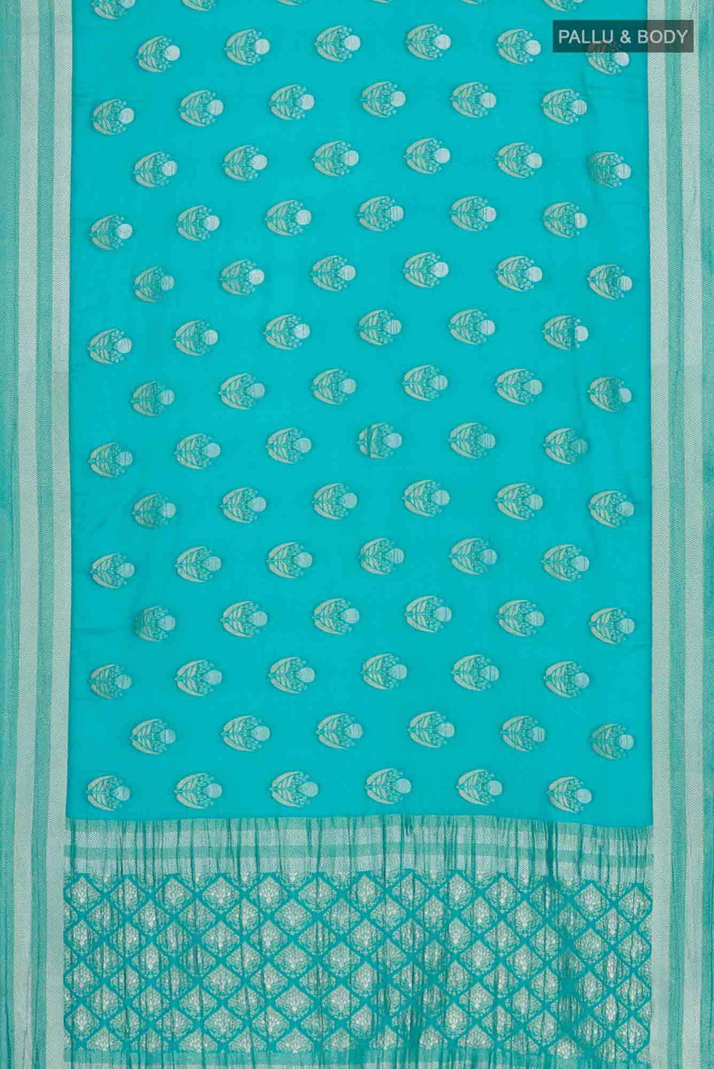 Green Blended Chiffon Saree