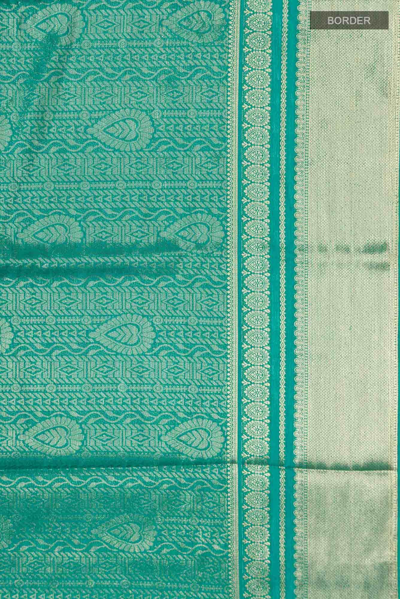 Green Blended Georgette Saree