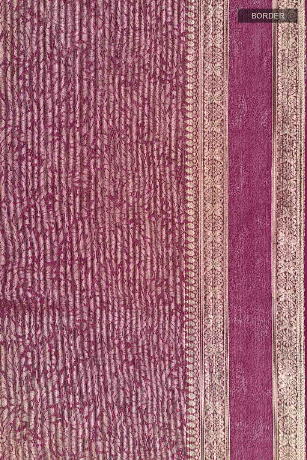 Burgundy Blended Chiffon Saree