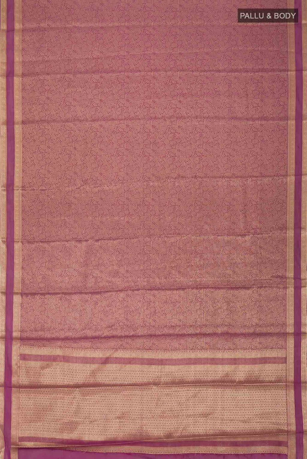 Burgundy Blended Chiffon Saree