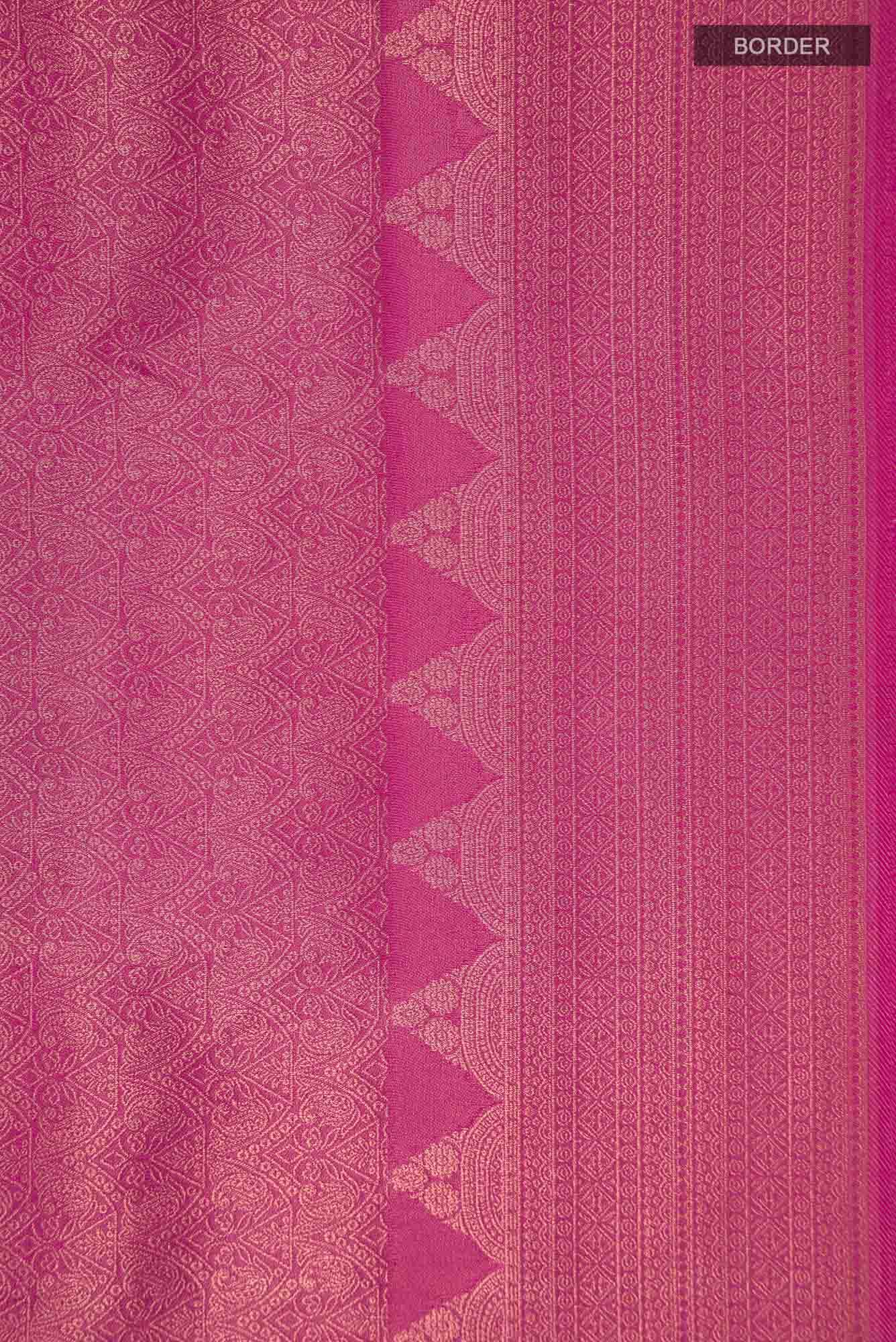 Pink Blended Art Silk Saree
