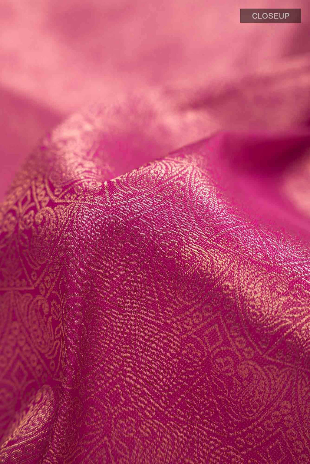 Pink Blended Art Silk Saree
