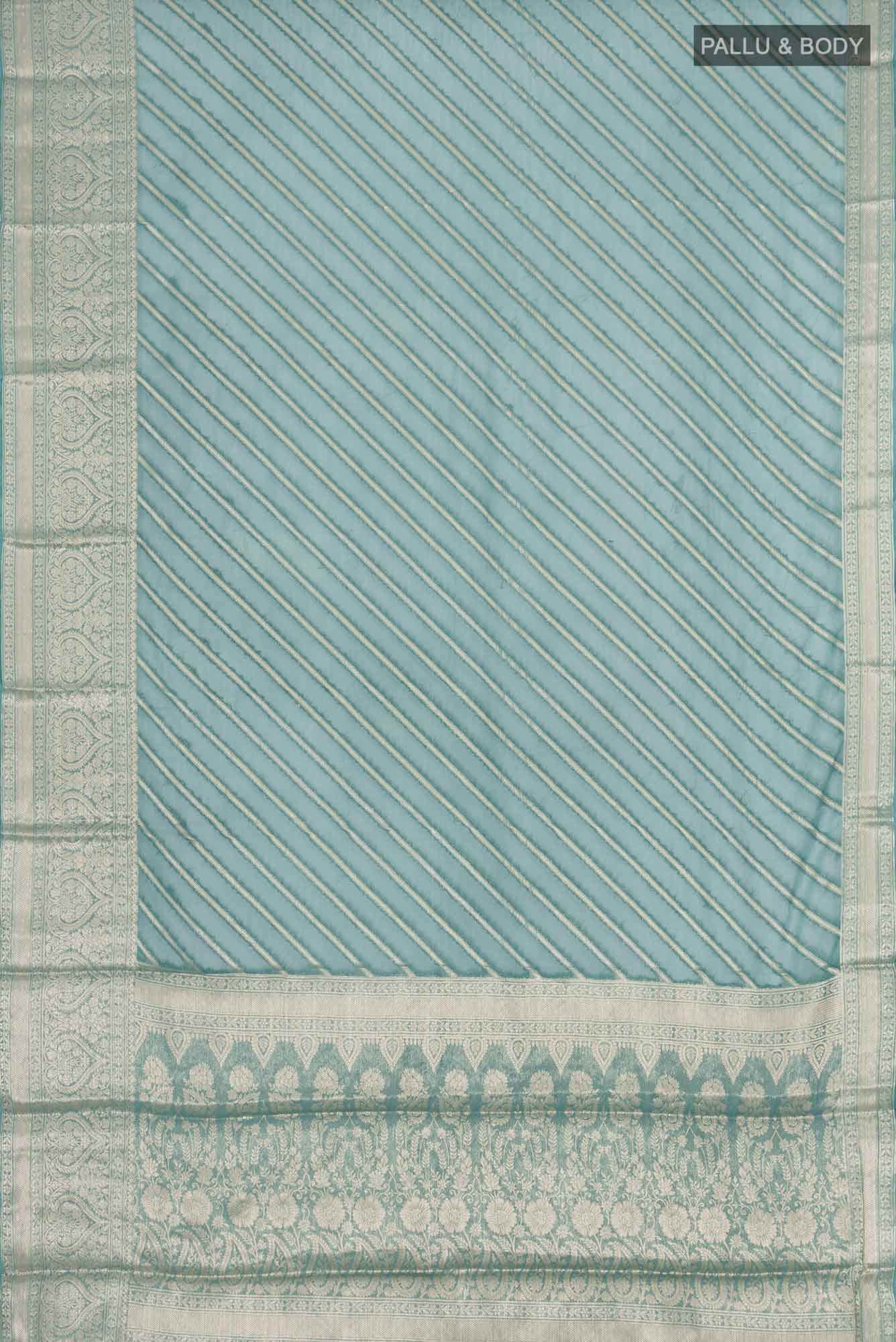Green Blended Chiffon Saree