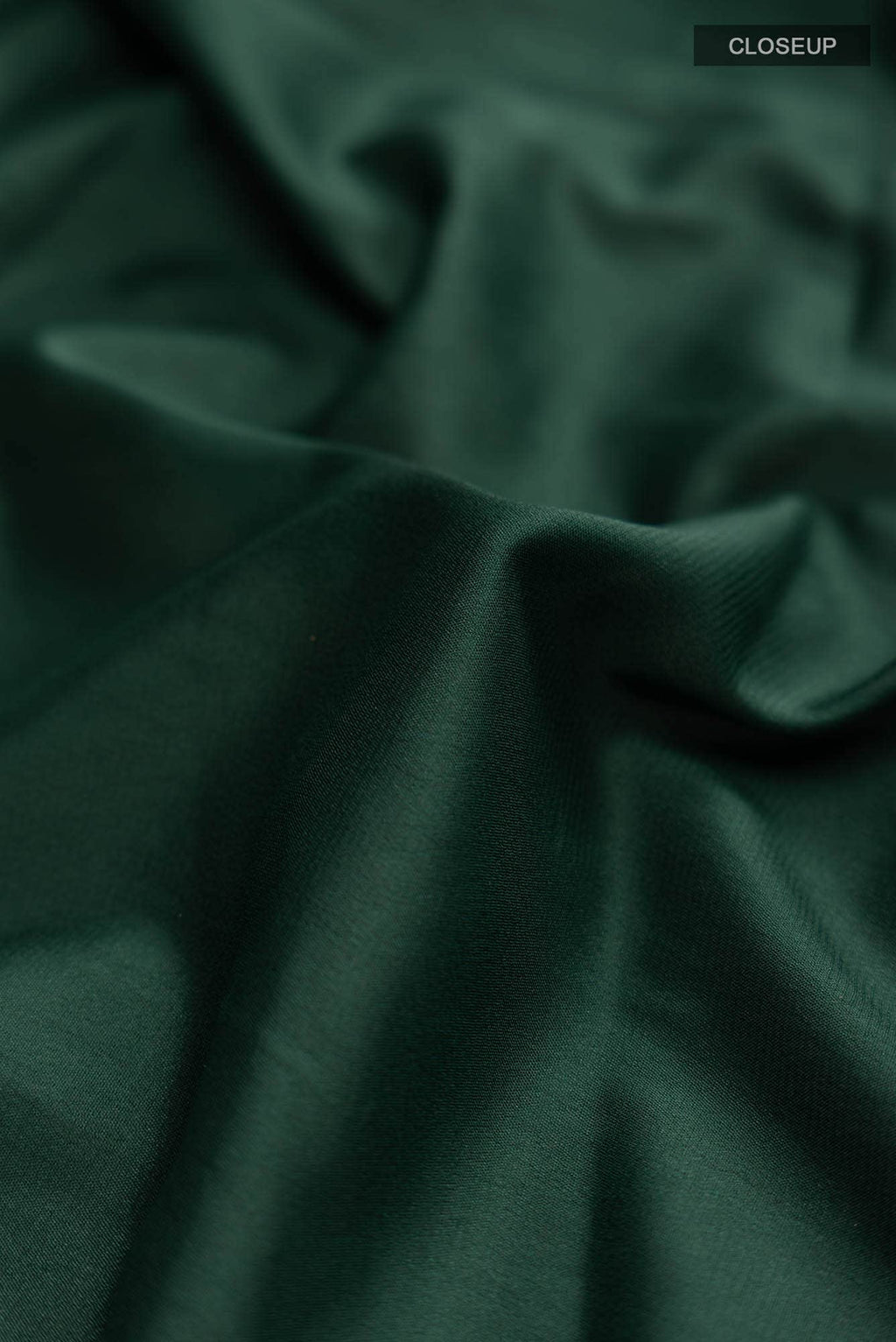 Bottle Green Blended Crepe Saree