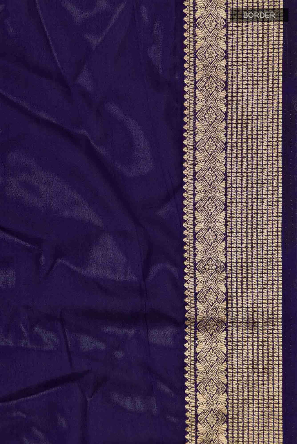 Navy Blue Blended Crepe Saree