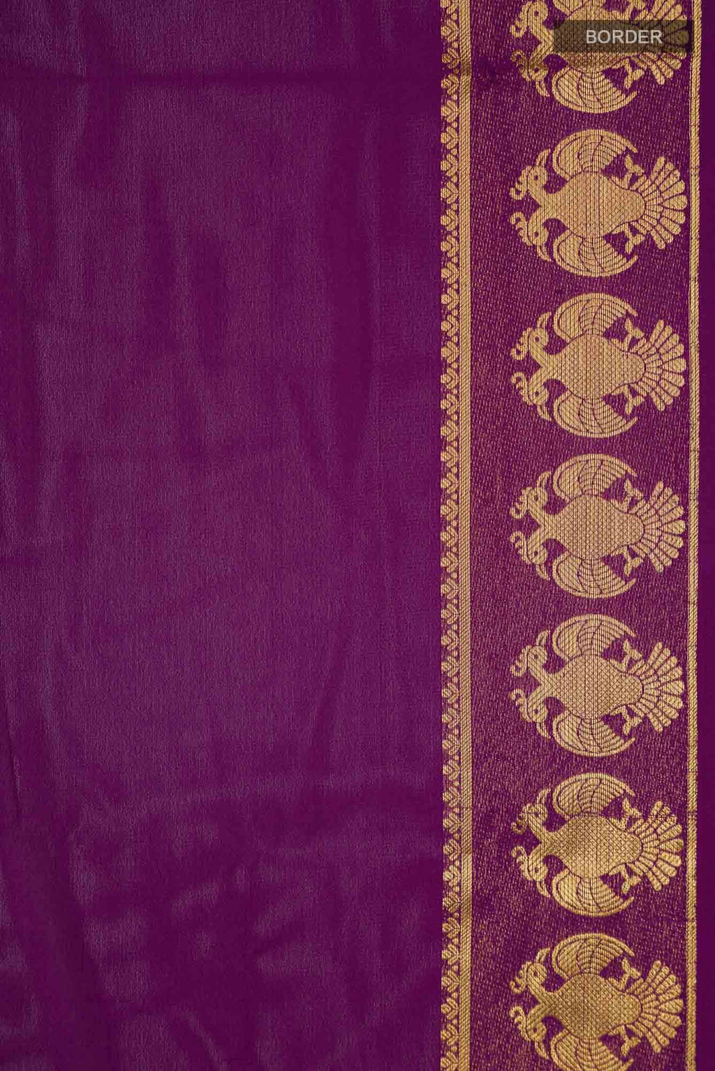Burgundy Blended Crepe Saree