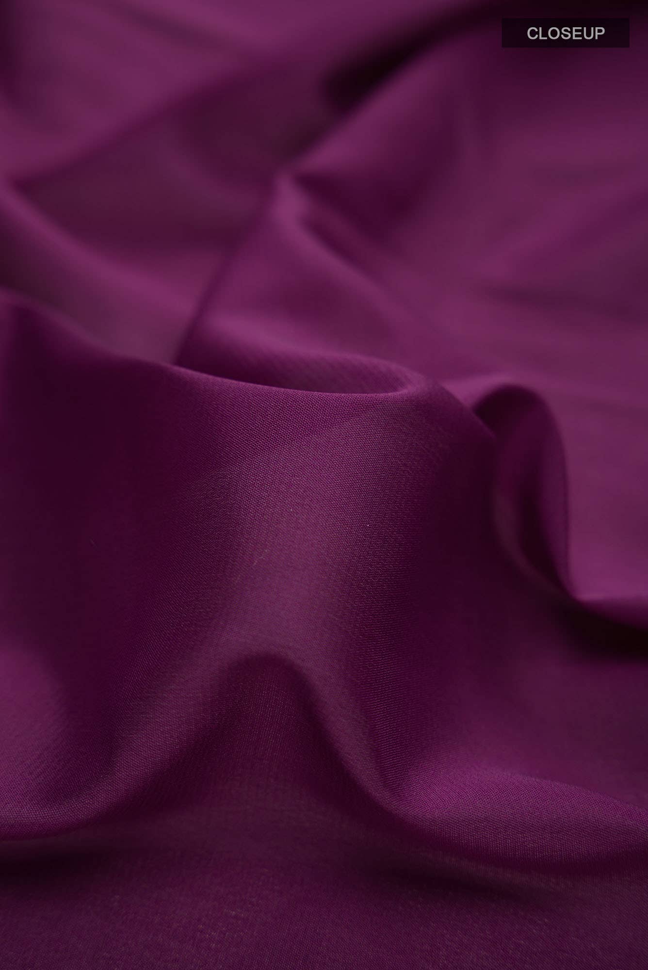 Burgundy Blended Crepe Saree