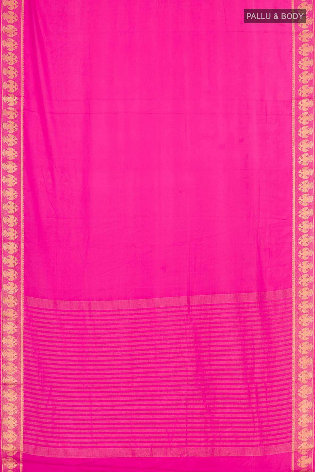 Pink Blended Crepe Saree