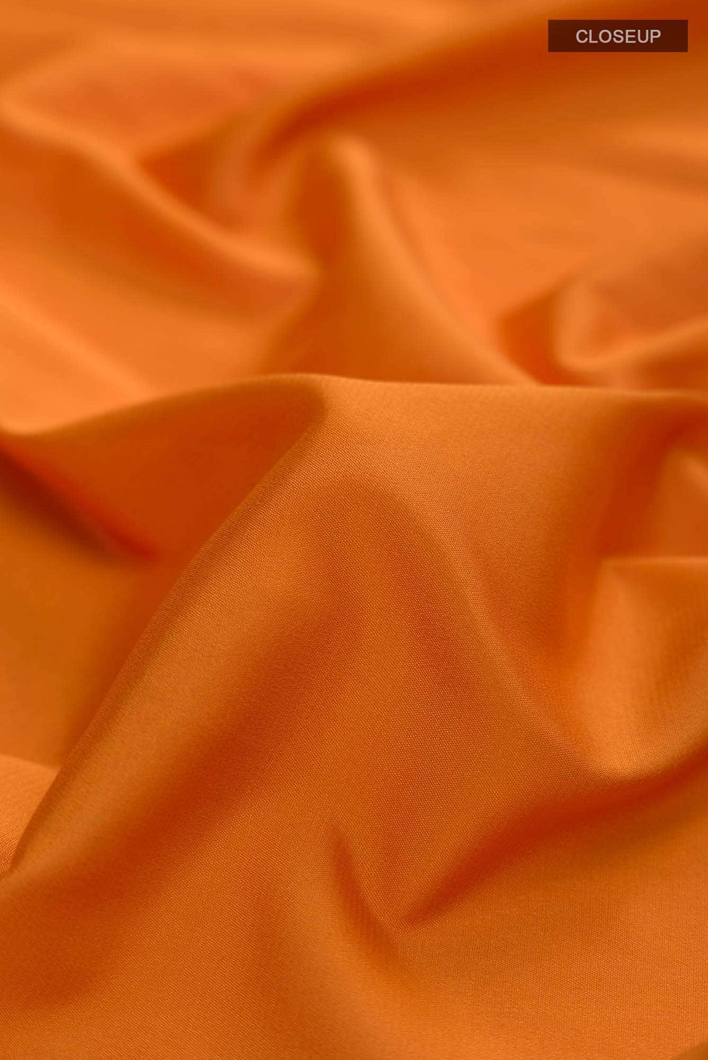 Orange Blended Crepe Saree