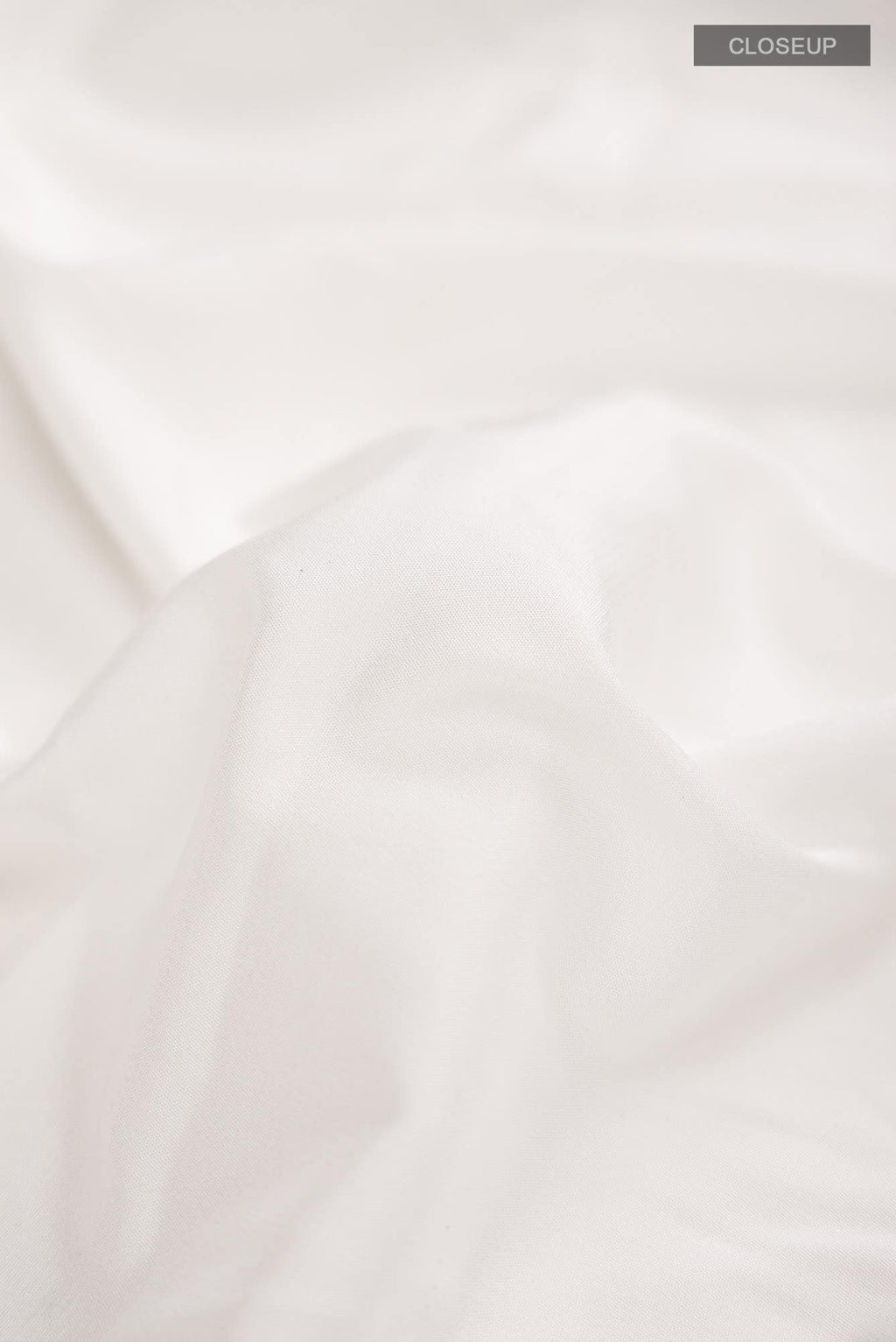 White Blended Crepe Saree