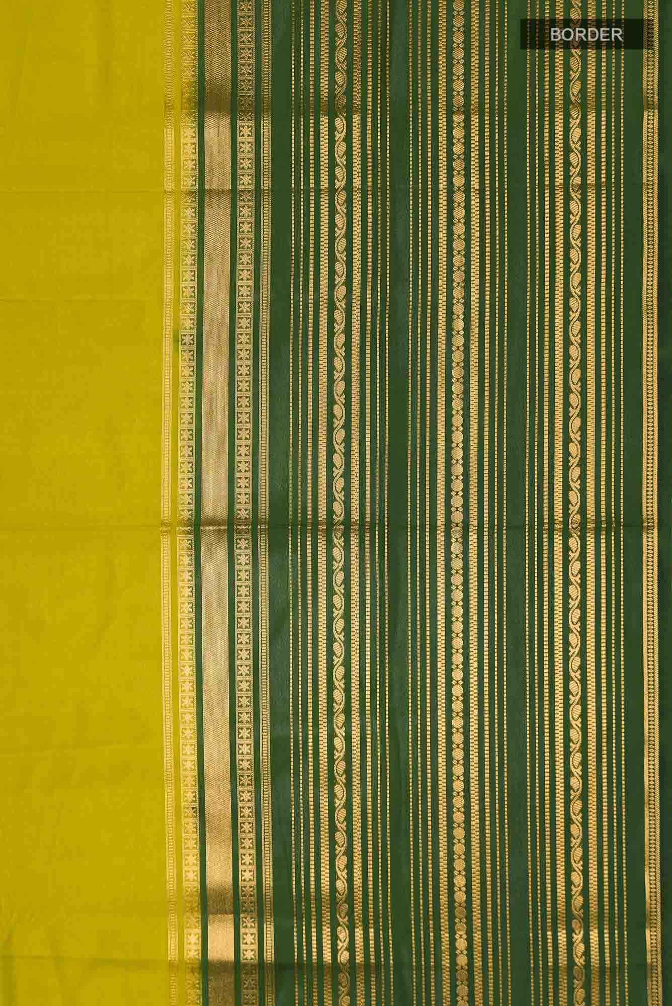 Green Blended Crepe Saree