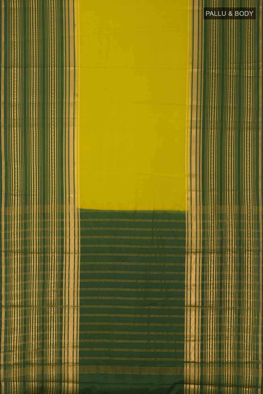 Green Blended Crepe Saree