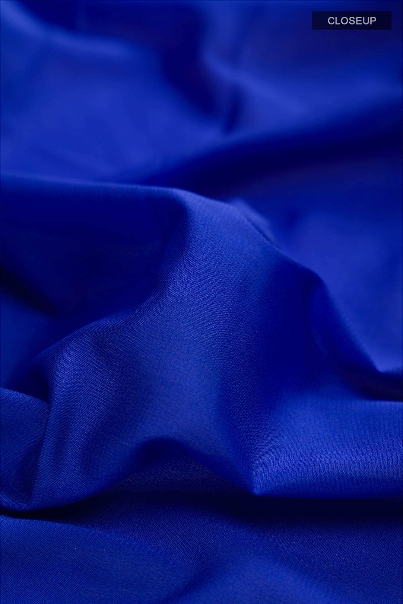 Royal Blue Blended Crepe Saree