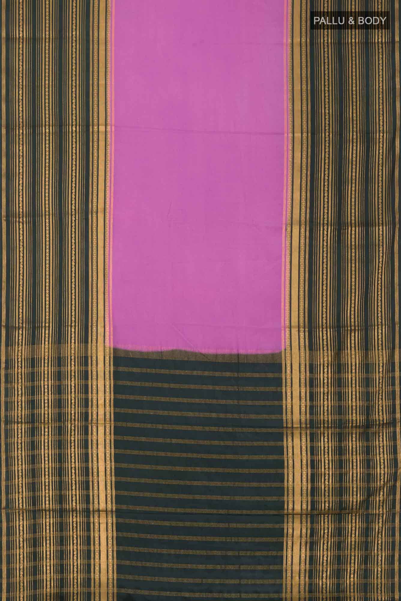 Mauve Blended Crepe Saree