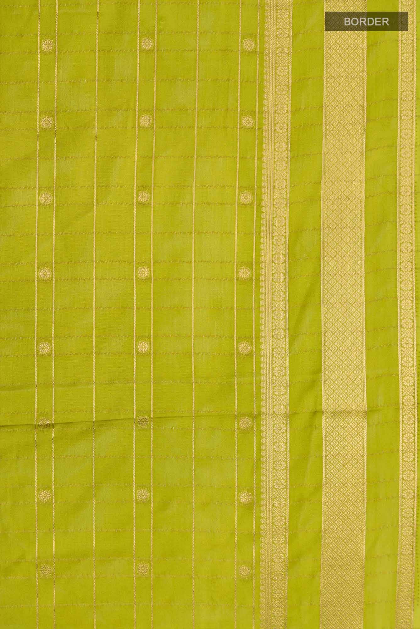 Green Blended Crepe Saree