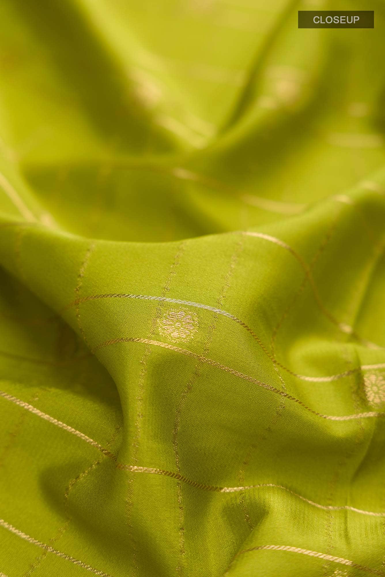 Green Blended Crepe Saree