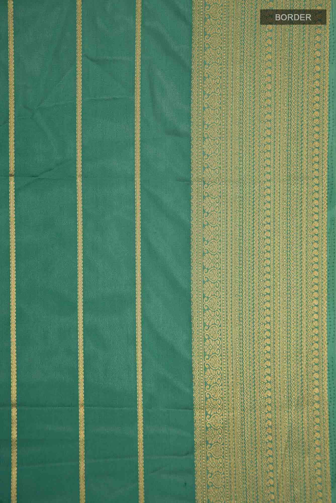 Green Blended Crepe Saree