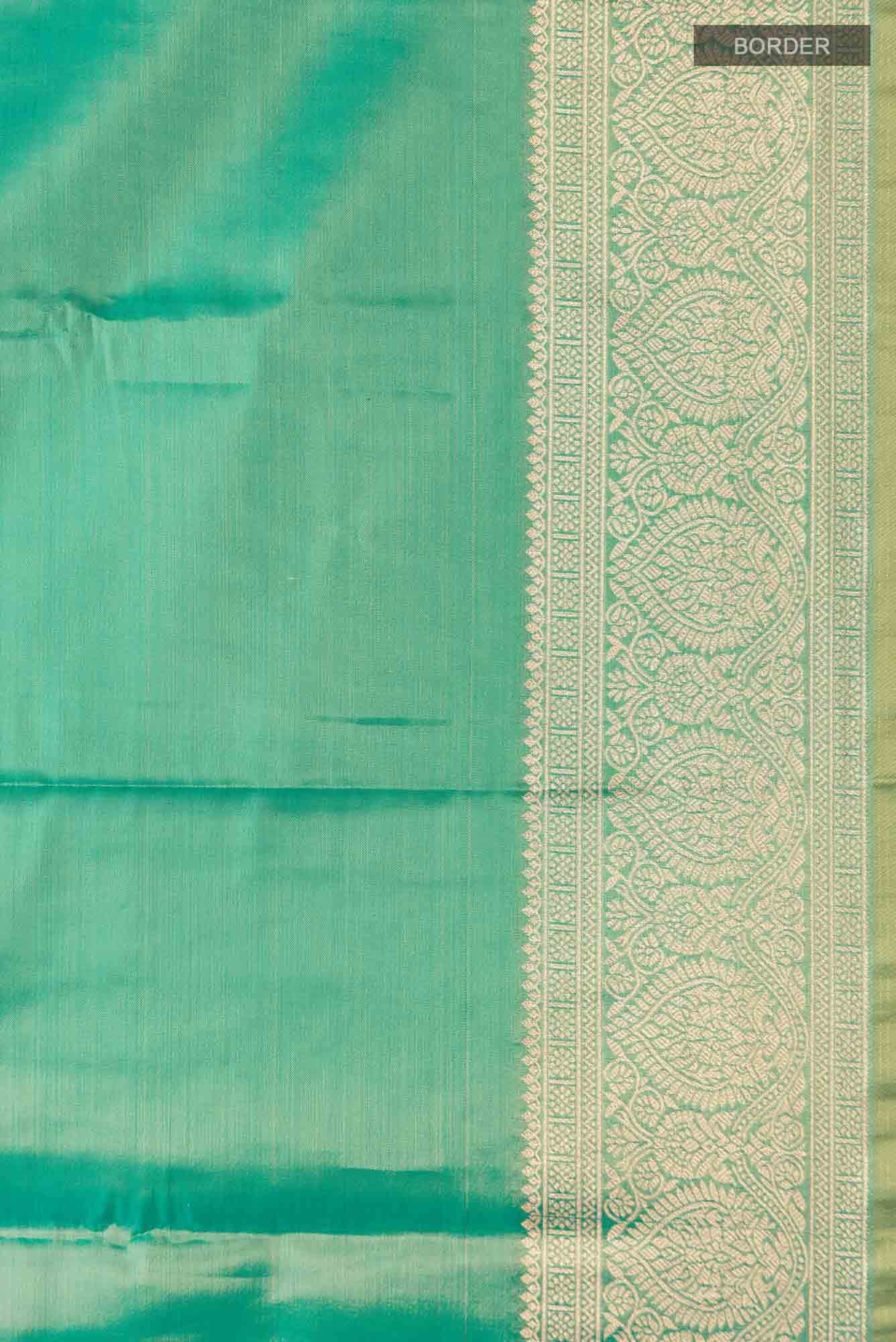 Green Blended Art Silk Saree