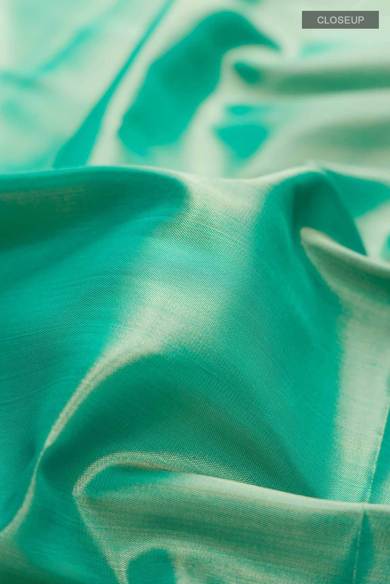 Green Blended Art Silk Saree