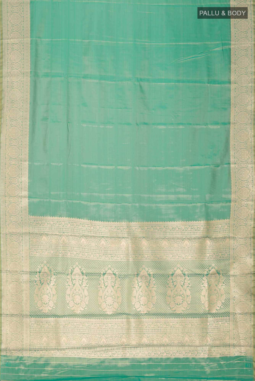 Green Blended Art Silk Saree