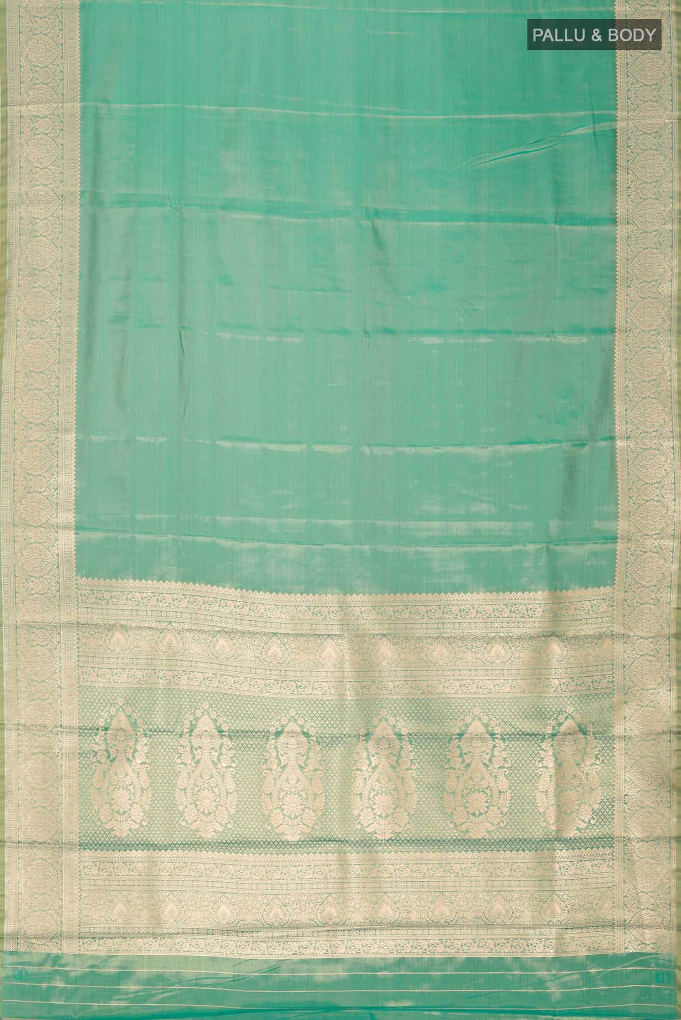 Green Blended Art Silk Saree